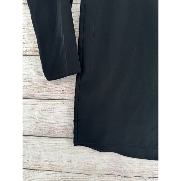 One TeaSpoon Split Elbow Open Back Sheath Mini Dress Women's Size XXS Black - Picture 14 of 14